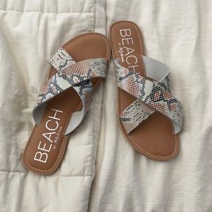 Snake skin print Matisse sandals